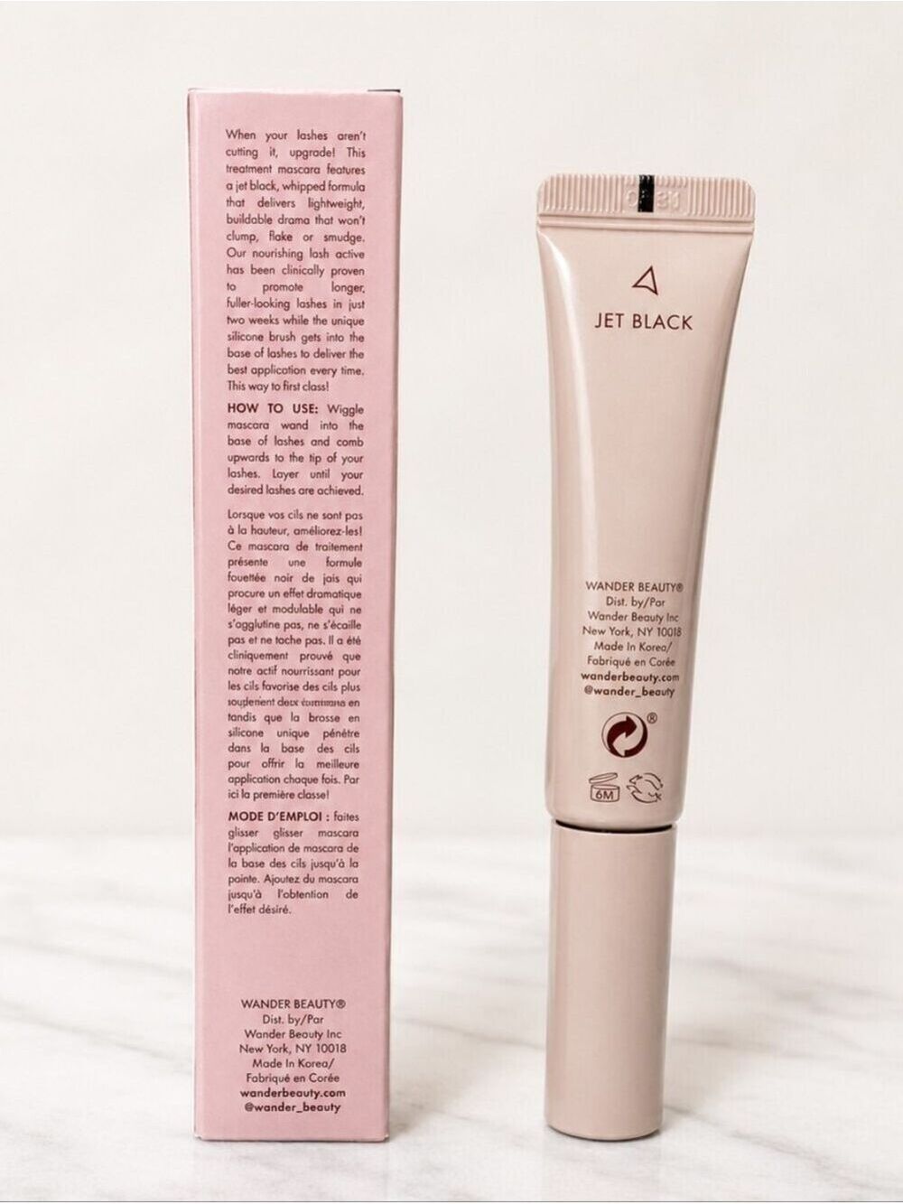 Wander Beauty Upgraded Lashes Treatment Mascara Jet Black NIB 0.31 oz - Picture 2 of 2